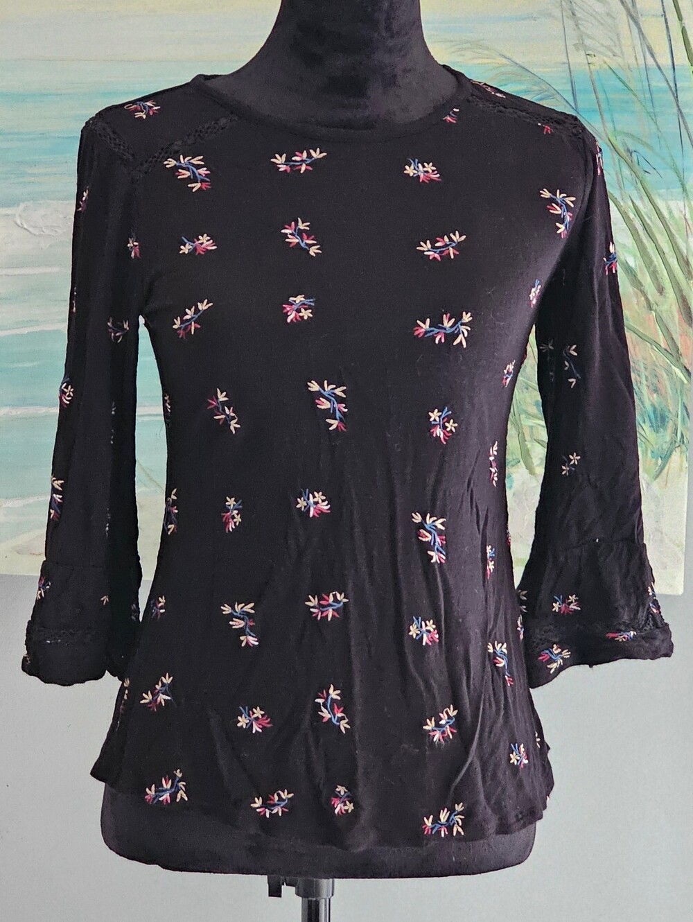 Lucky Brand Embroidered Top